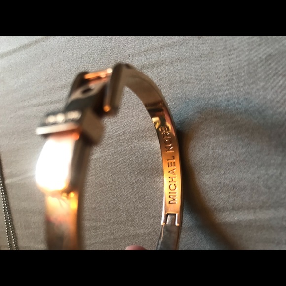 Rose Gold Michael Kors studded buckle bangle - Picture 4 of 4